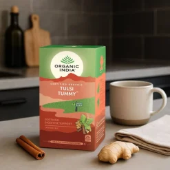 Infusión ayurvédica, ecológica, Tulsi "Tummy" - Organic India