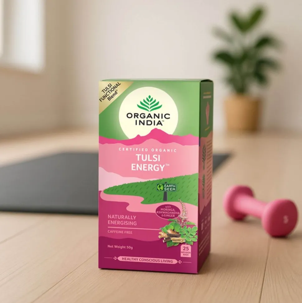 Infusión ayurvédica, ecológica, Tulsi "Energy" - Organic India