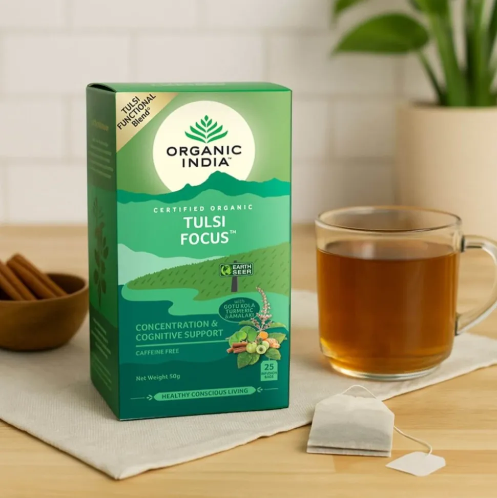 Infusión ayurvédica, ecológica, Tulsi "Focus" - Organic India