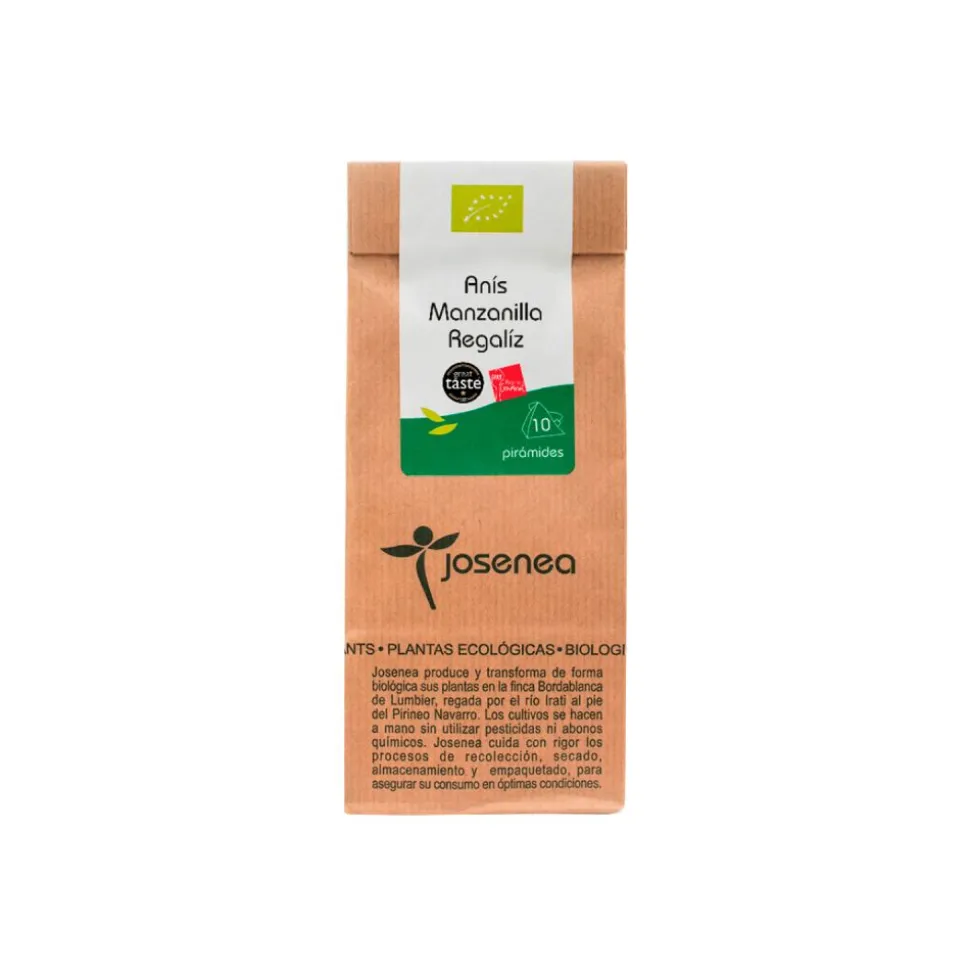 Infusión ecológica de anís, manzanilla y regaliz - Josenea