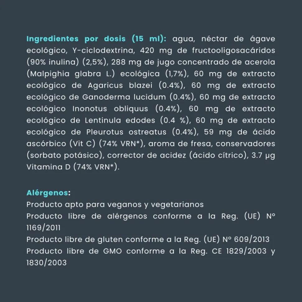 Jarabe infantil Dr Inmune Five - Hifas da Terra