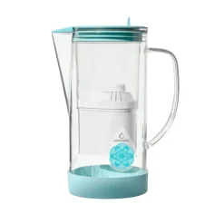 Jarra de vidrio filtradora de agua con filtro de coco, ClearDrops, 1,2 l - Alkanatur
