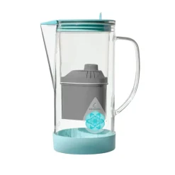 Jarra de vidrio filtradora de agua con filtro de zeolita, ClearDrops, 1,2 l - Alkanatur