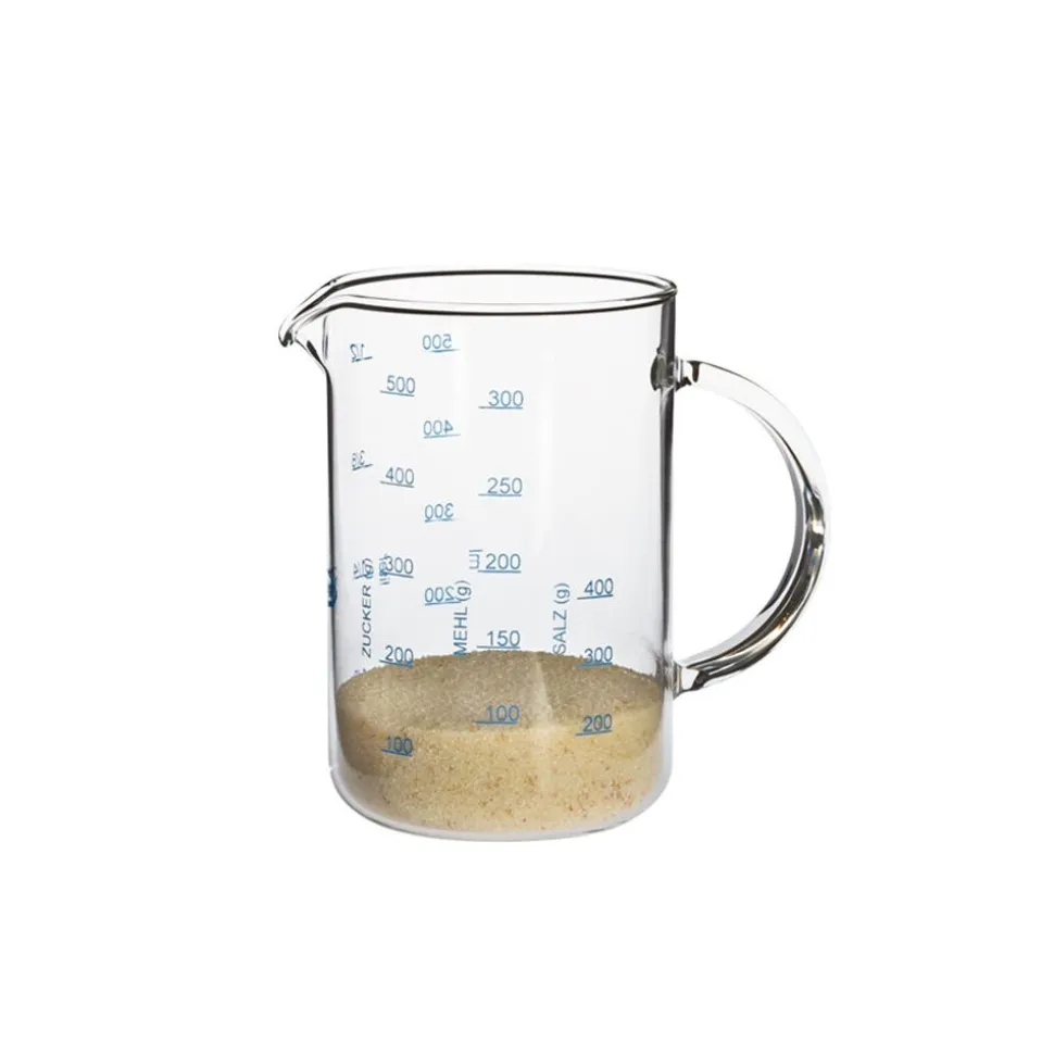Jarra medidora de cristal