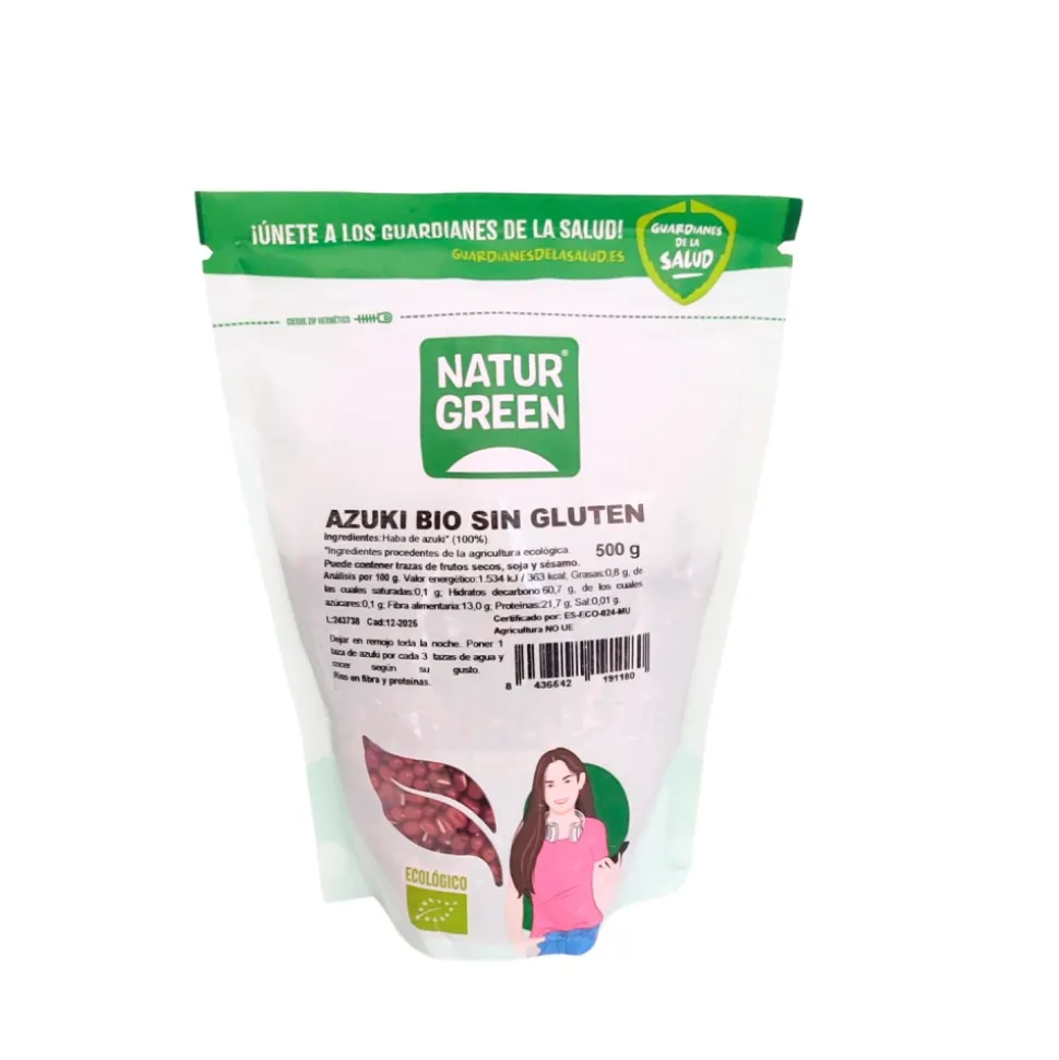 Judías Azuki ecológicas, 500 g - Naturgreen