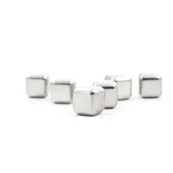 Juego de 6 cubitos de hielo de acero inoxidable - Joli monde