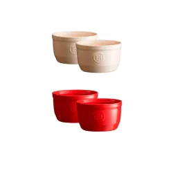 Juego de 2 ramequines cerámica grandes 250 ml - Emile Henry