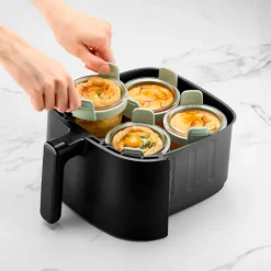 Juego de 4 recipientes de cristal para freidora de aire, 400 ml - Lekue