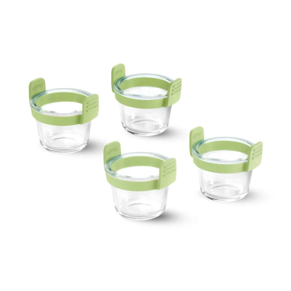 Juego de 4 recipientes de cristal para freidora de aire, 400 ml - Lekue