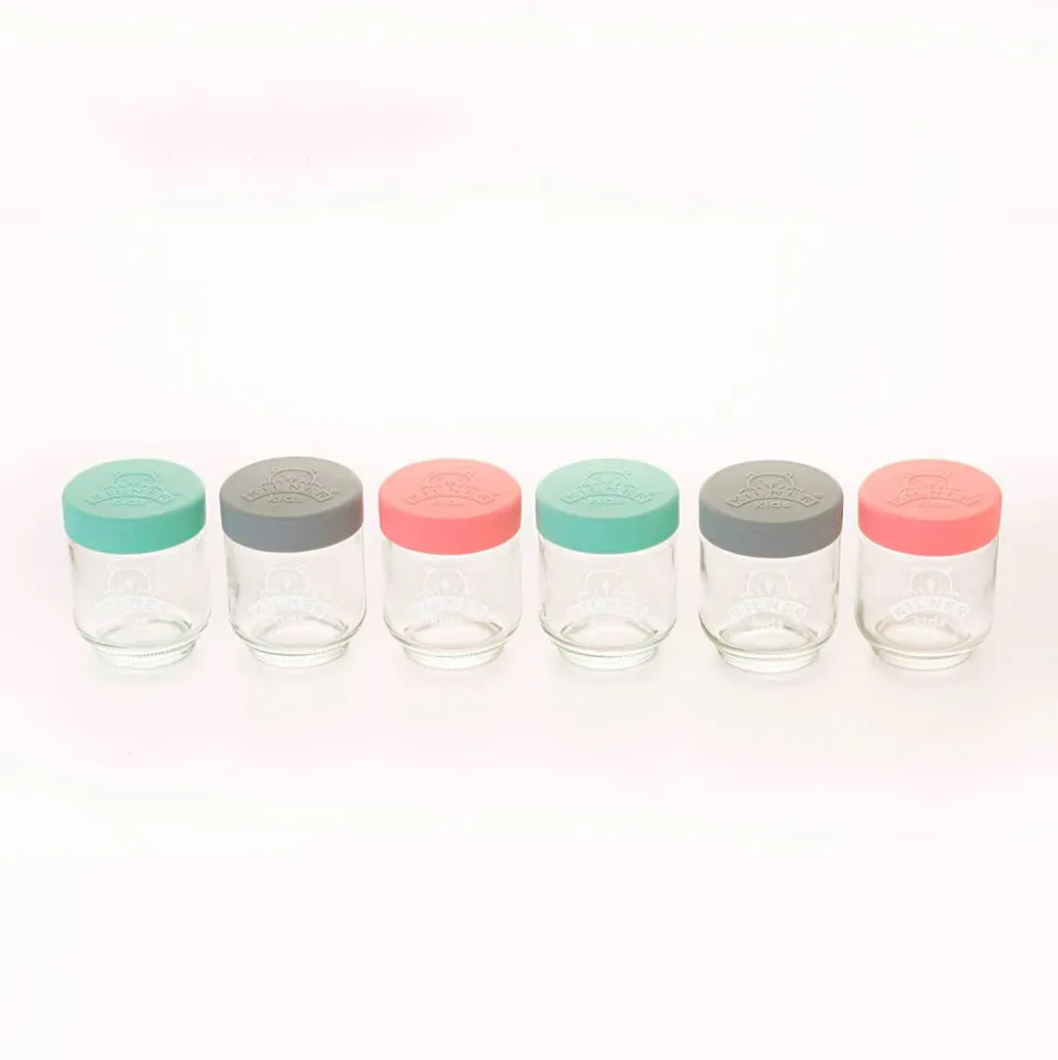 Juego de 6 tarros de vidrio para potitos Kilner - 190 ml