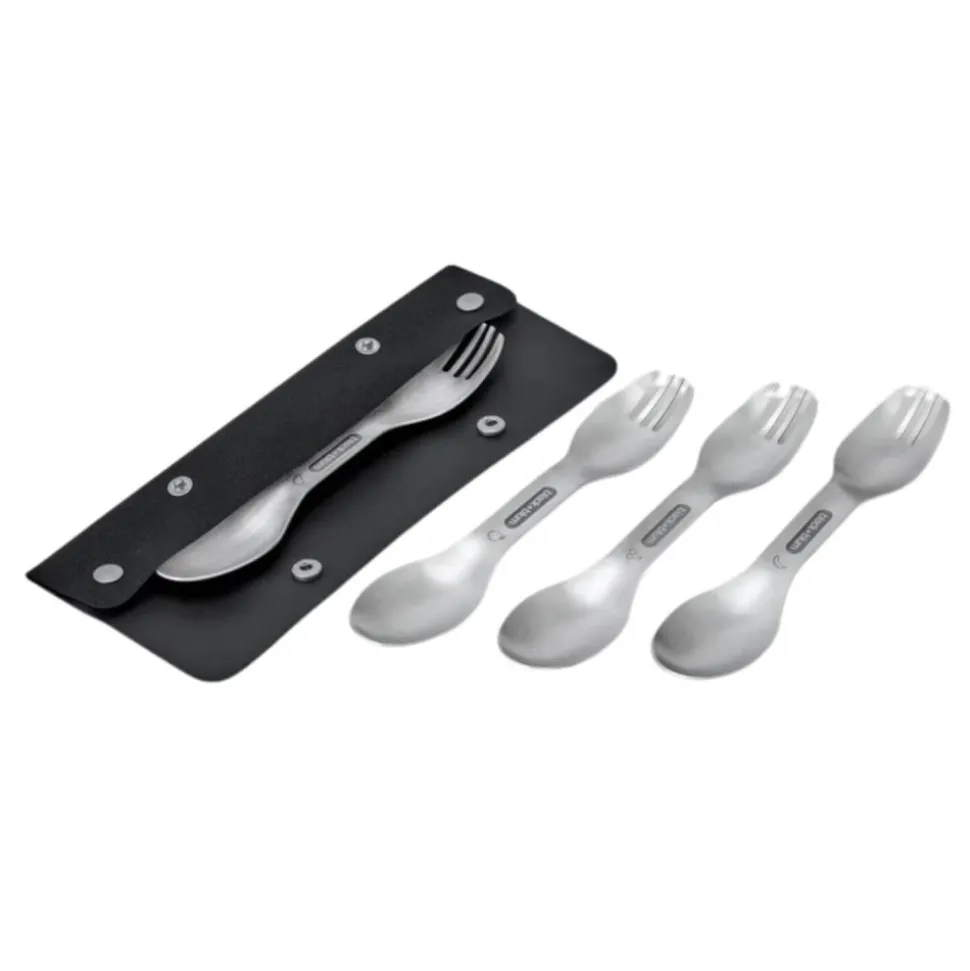 Juego de 4 tenedores cuchara de acero inoxidable - Black & Blum