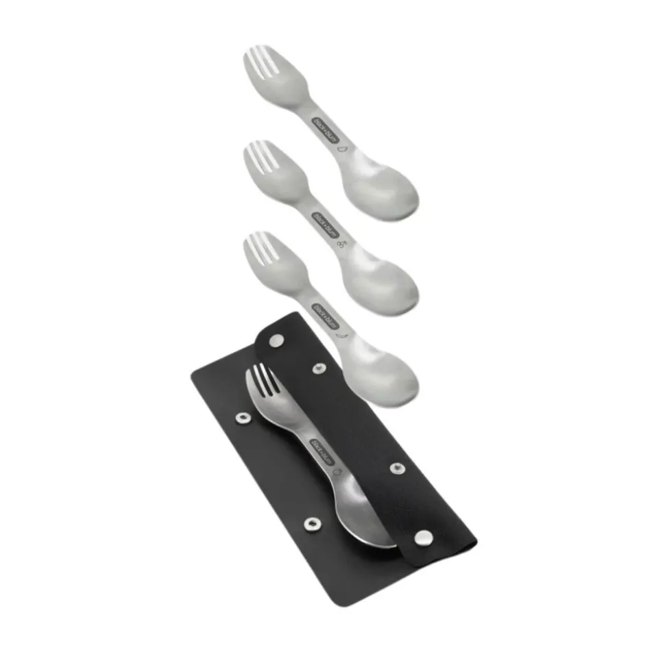 Juego de 4 tenedores cuchara de acero inoxidable - Black & Blum