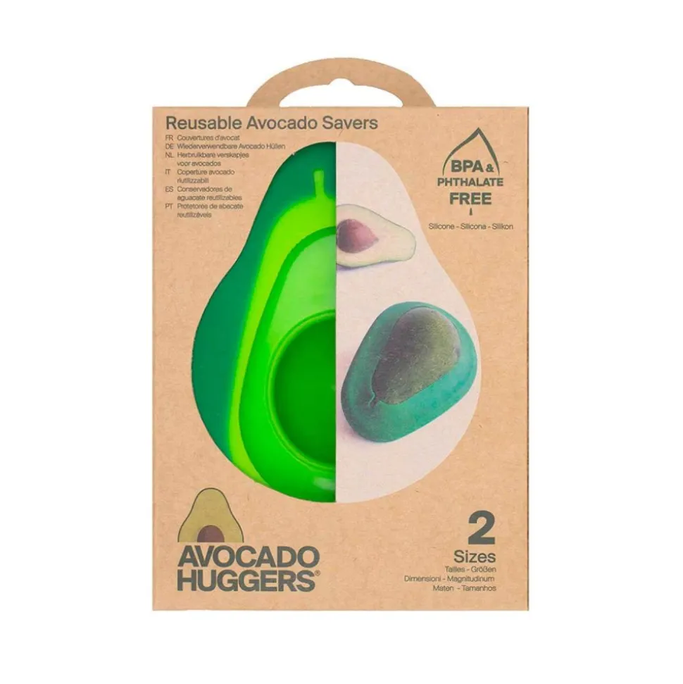 Juego 2 tapas ajustables de silicona para aguacates - Food Huggers