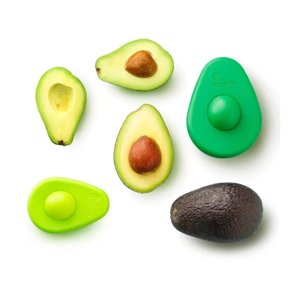Juego 2 tapas ajustables de silicona para aguacates - Food Huggers