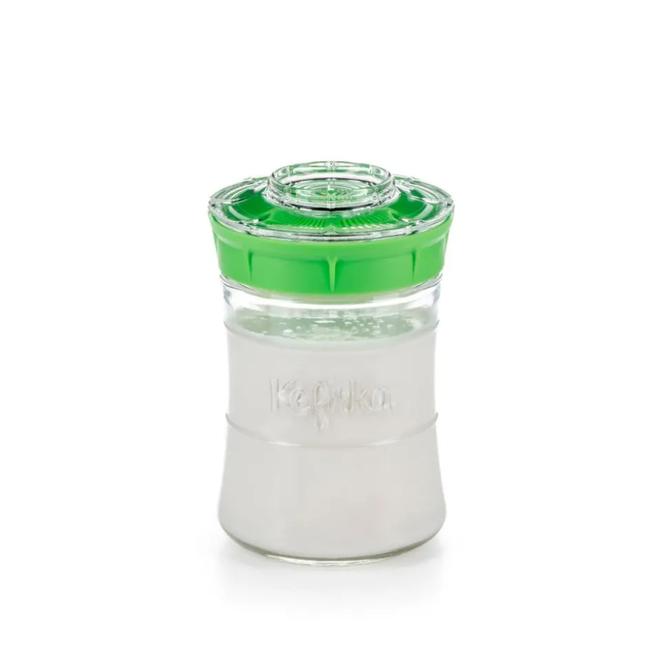 Kit para hacer Kéfir casero tamaño pequeño, verde - Kefirko