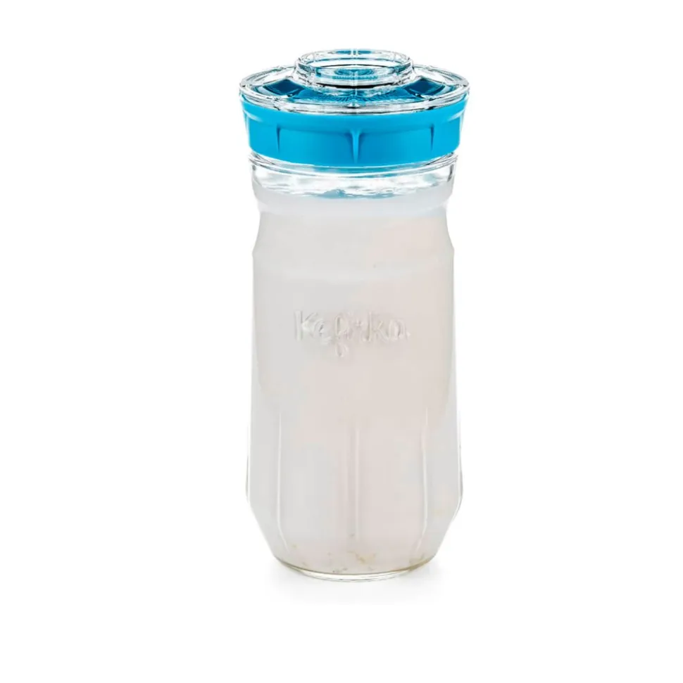 Kit para hacer kéfir casero tamaño grande, azul - Kefirko