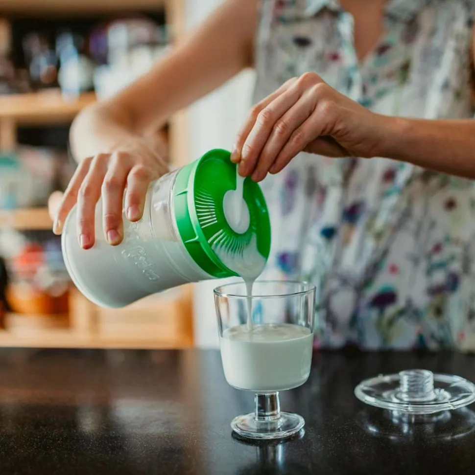 Kit para hacer kéfir casero tamaño grande, verde - Kefirko