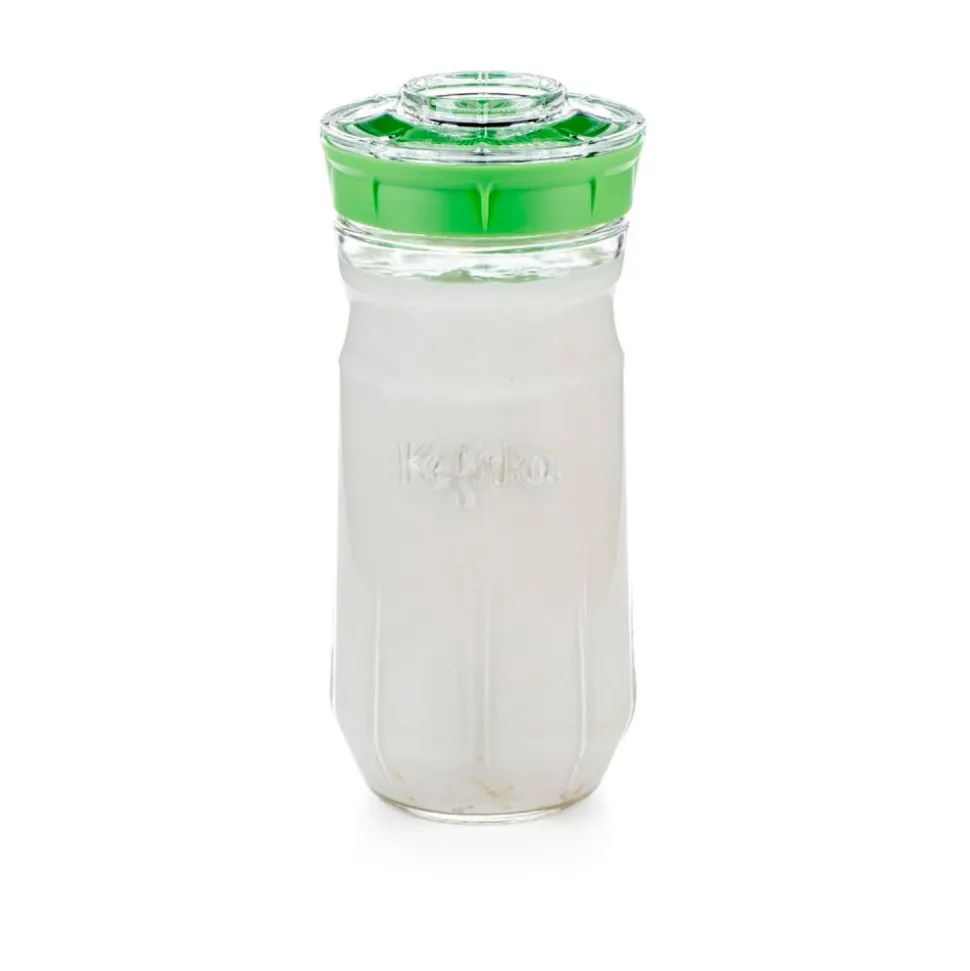 Kit para hacer kéfir casero tamaño grande, verde - Kefirko
