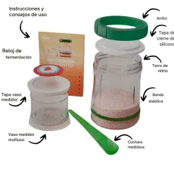 Kit para hacer masa madre, verde - Kefirko