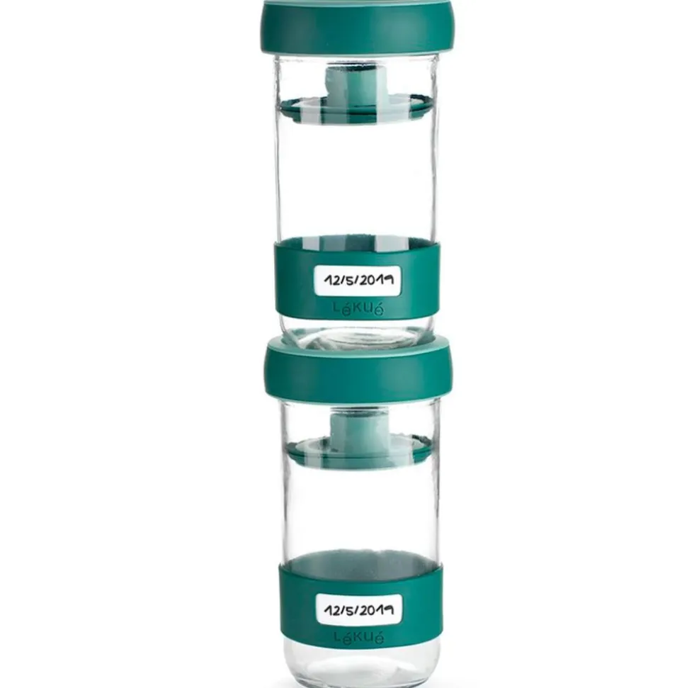 Kit 2 tarros 700 ml para fermentar encurtidos - Lekue