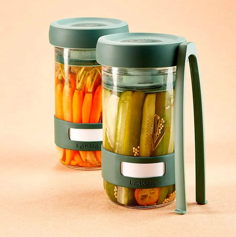 Kit 2 tarros 700 ml para fermentar encurtidos - Lekue