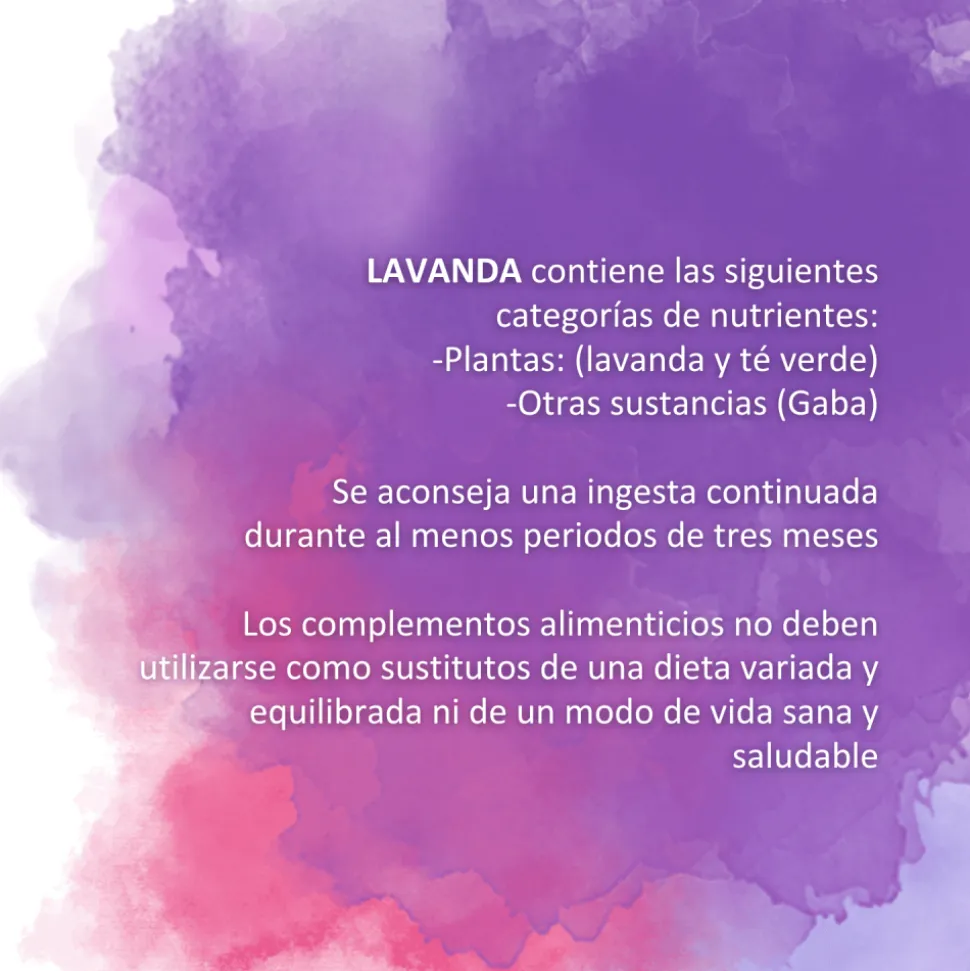 Lavanda + L-teanina+ GABA, 60 cápsulas - OFM