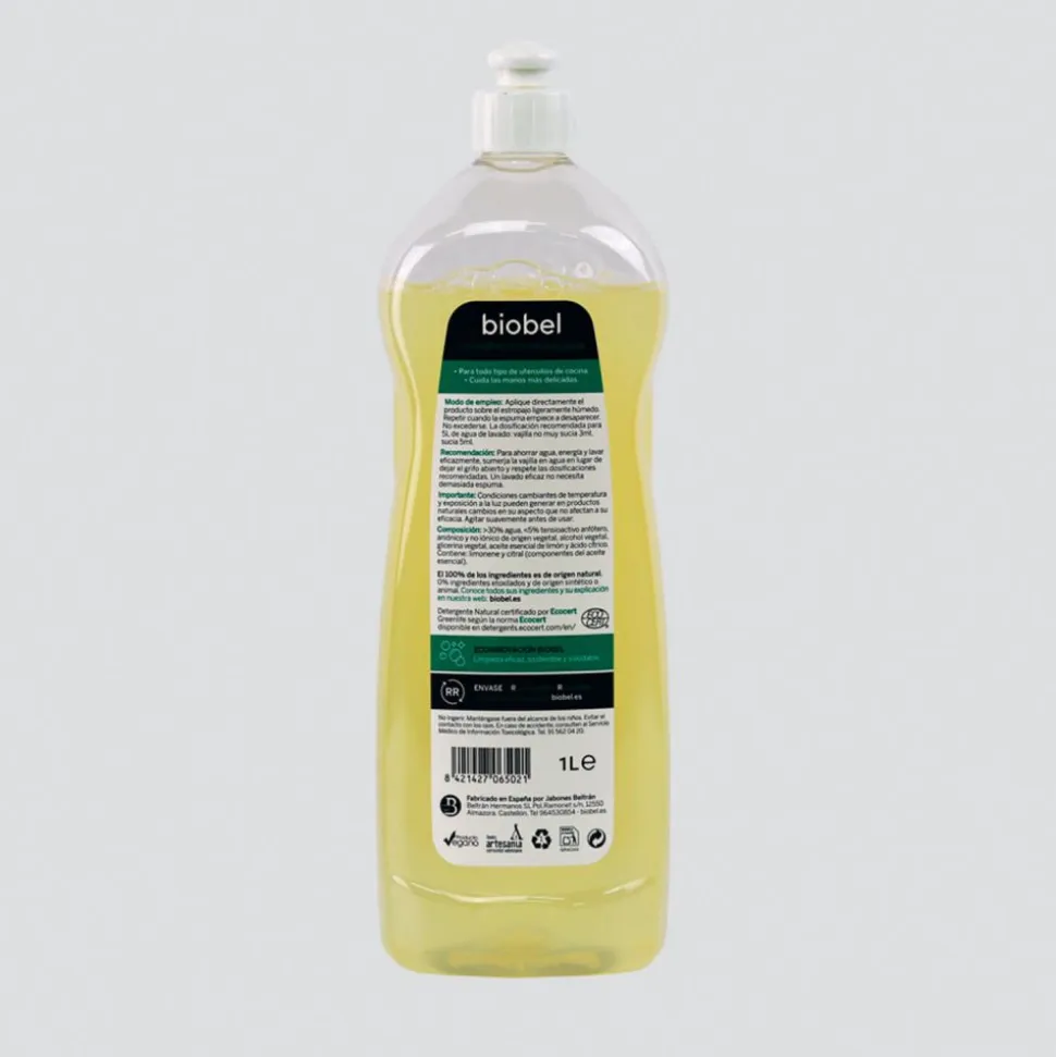 Lavavajillas ecológico, 1 litro - Biobel