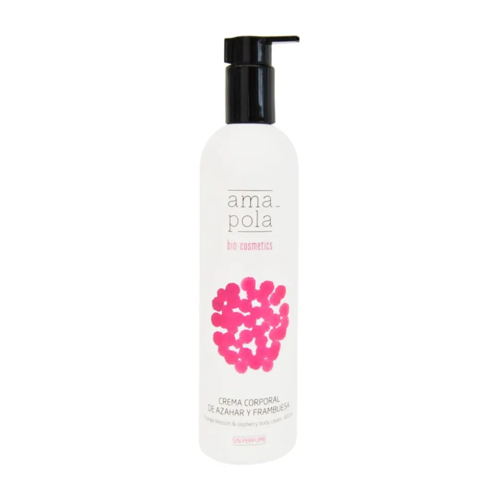 Leche corporal de azahar y frambuesa - Amapola Biocosmetics
