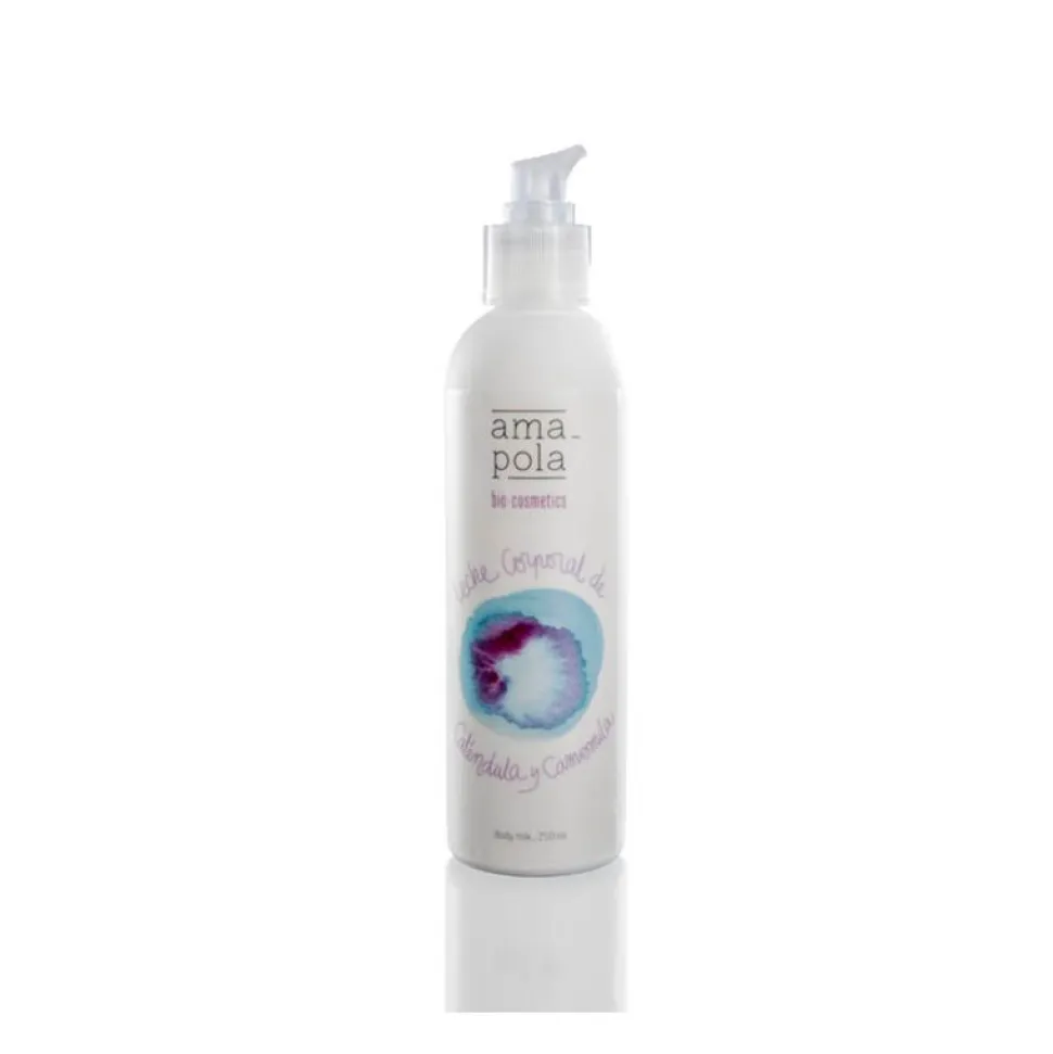 Leche corporal de caléndula y camomila - Amapola Biocosmetics