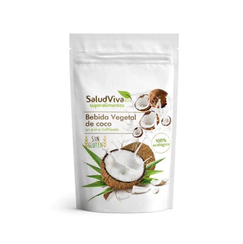 Leche de coco en polvo liofilizada ecológica, 200 g - Salud Viva