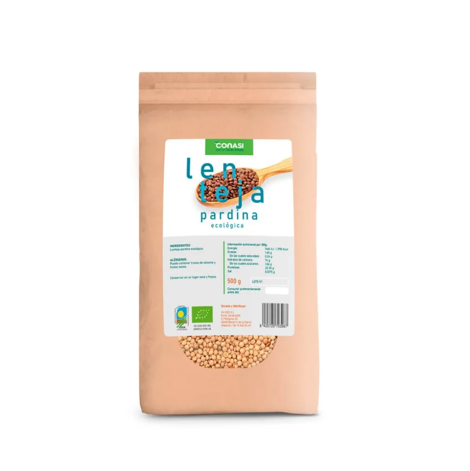 Lentejas Pardinas ecológicas, 500 g - Conasi