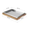 Llauna de arroz de acero inoxidable, 26 cm - Lacor
