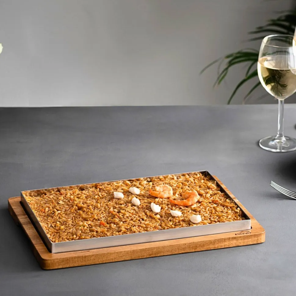 Llauna de arroz de acero inoxidable, 26 cm - Lacor