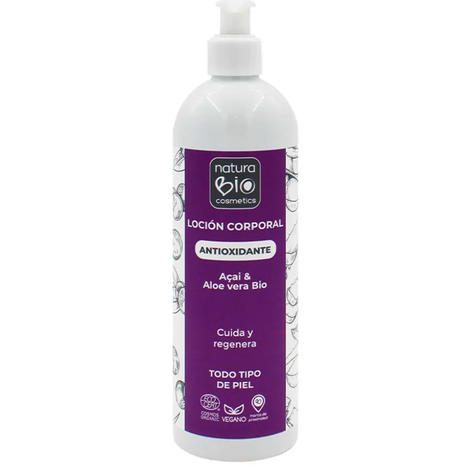 Loción corporal ecológica de aloe vera y açaí - NaturaBio Cosmetics