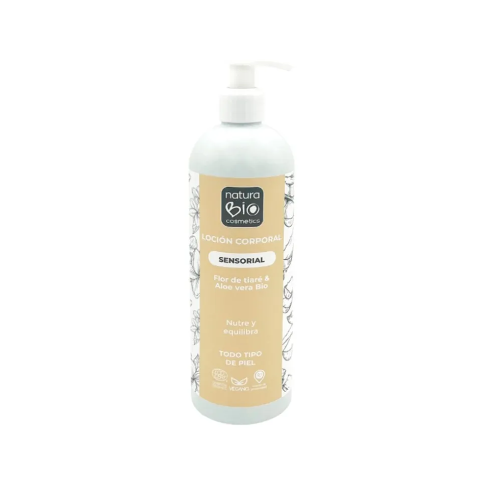 Loción corporal ecológica de aloe vera y flor de tiaré - NaturaBio Cosmetics