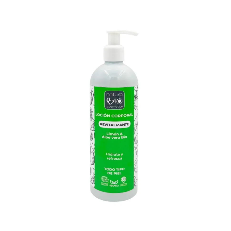 Loción corporal ecológica de limón y aloe vera - NaturaBio Cosmetics