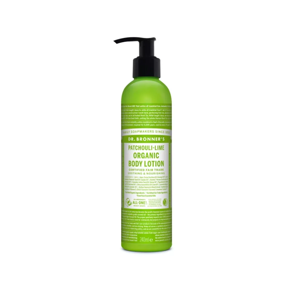 Loción corporal ecológica de pachuli y lima - Dr. Bronner´s