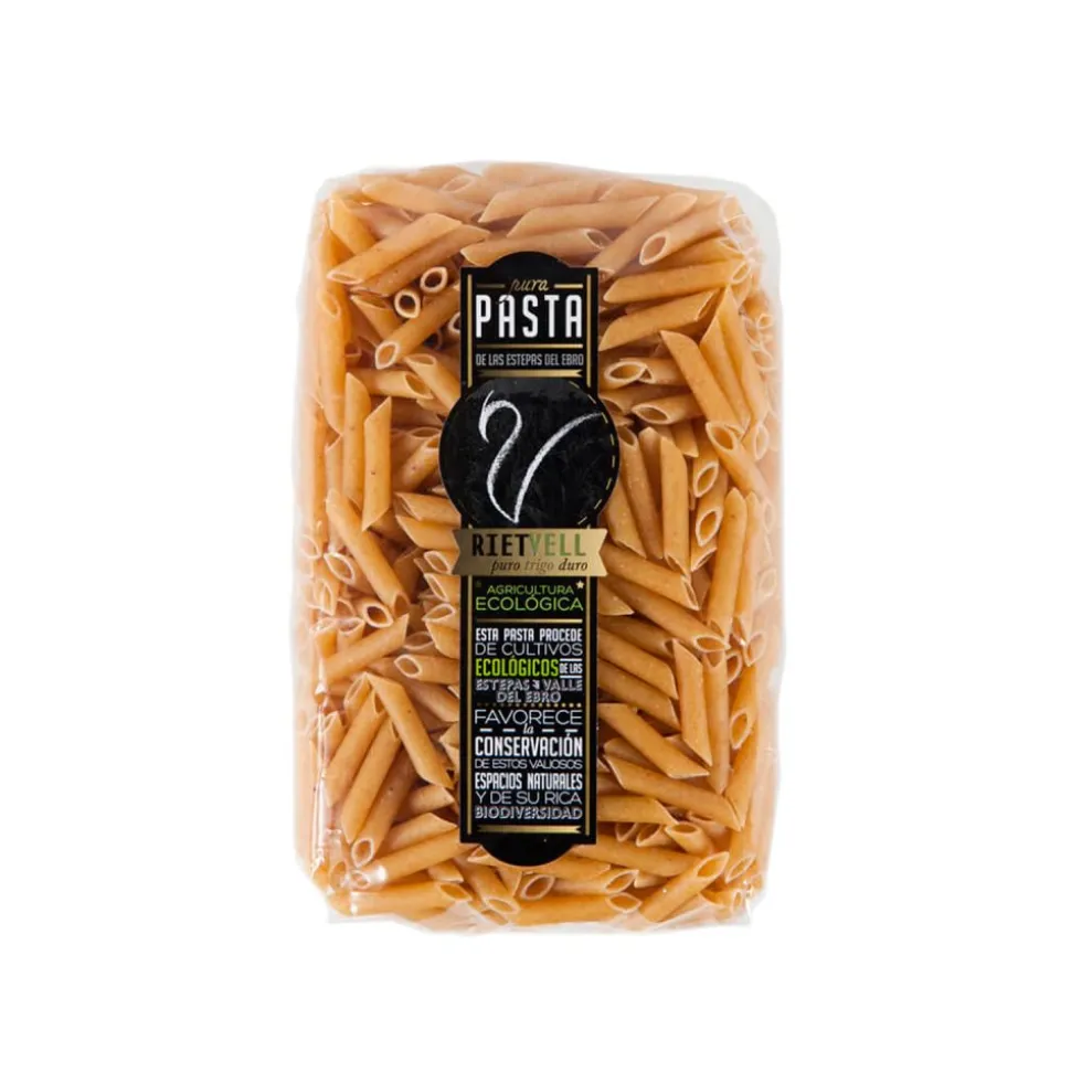 Macarrones integrales de trigo, ecológicos, 500 g - Riet Vell