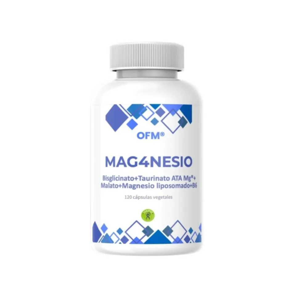 Magnesio 4 (Bisglicinato,taurinato,malato, liposomado), 120 cápsulas - OFM