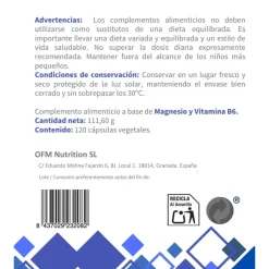Magnesio 4 (Bisglicinato,taurinato,malato, liposomado), 120 cápsulas - OFM