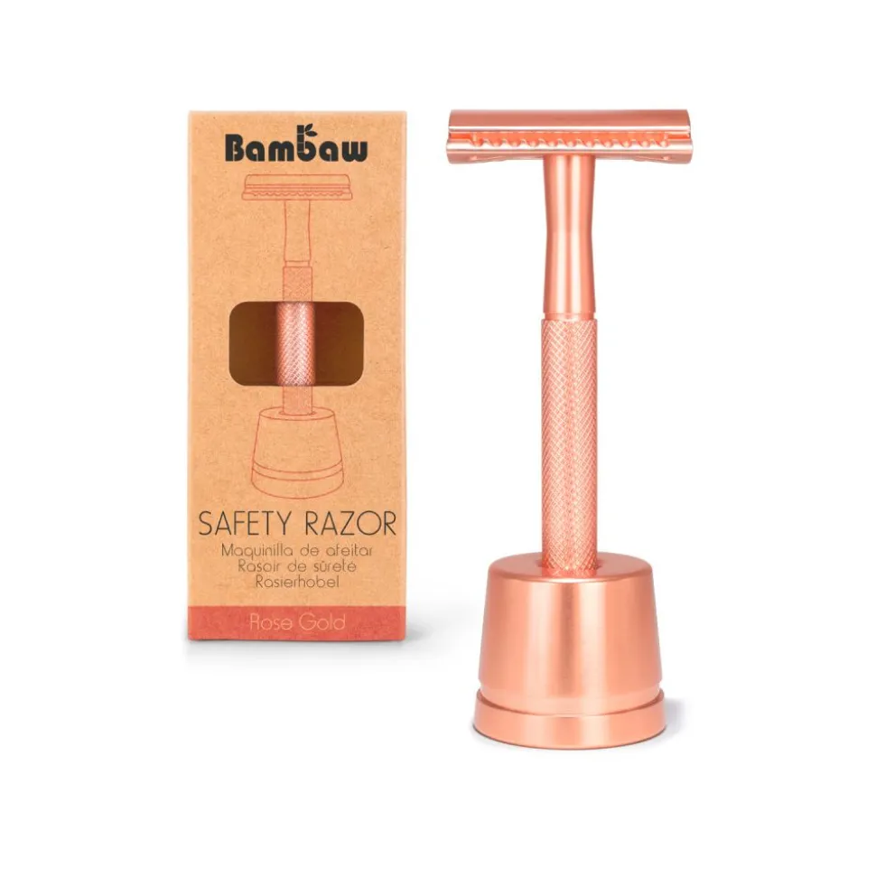 Maquinilla de afeitar clásica con soporte - Bambaw