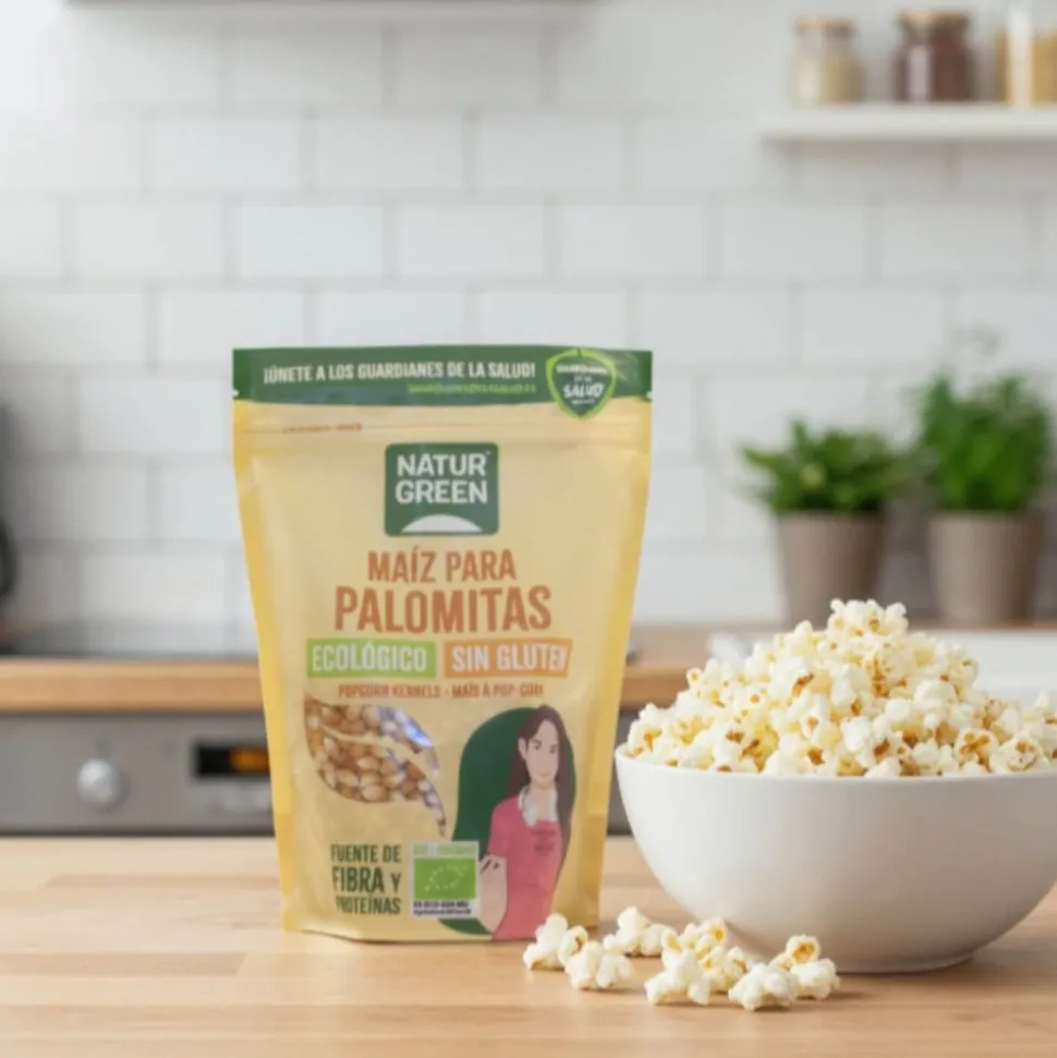 Maíz para palomitas ecológico, 400 g - Naturgreen