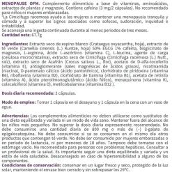 Menopause, 90 cápsulas - OFM