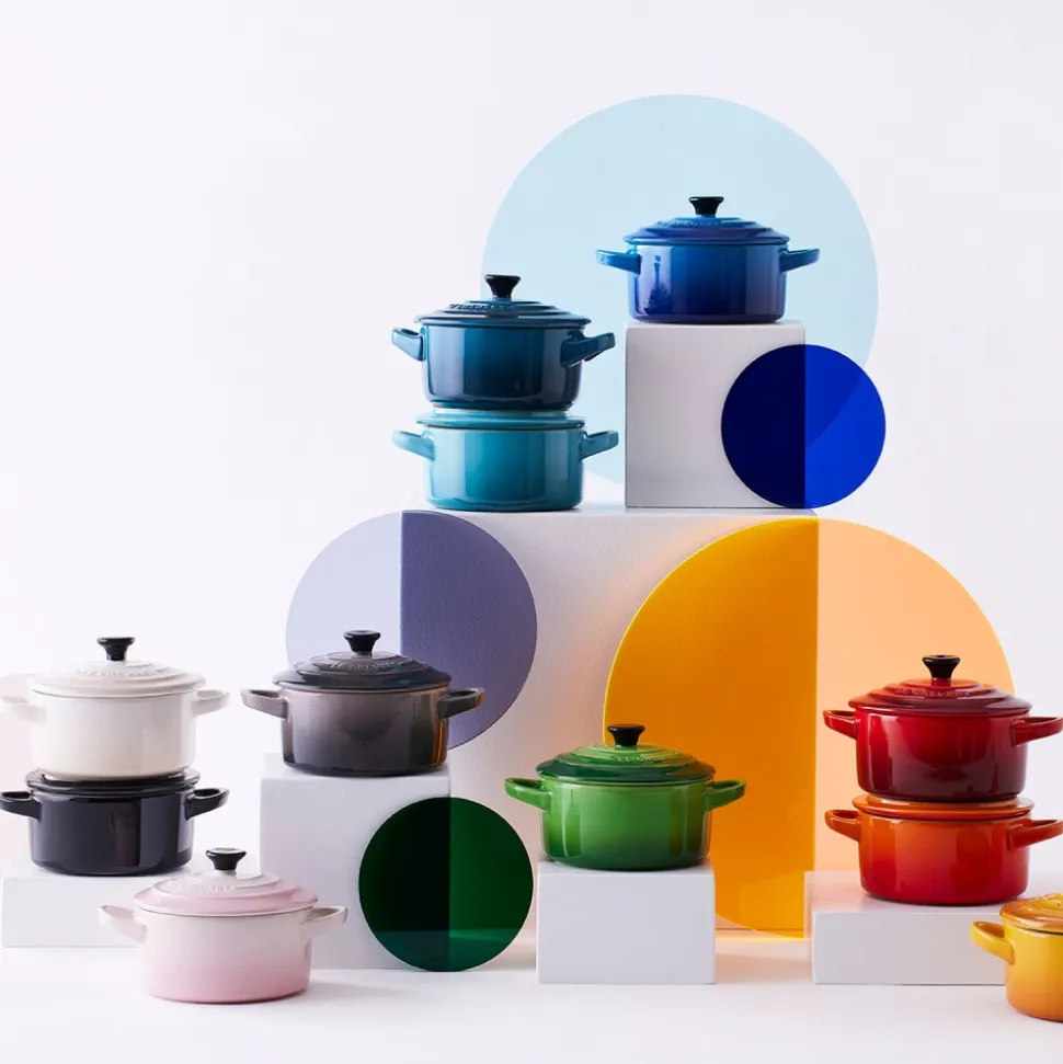 Mini cocotte de cerámica esmaltada, color negro, 10 cm - Le Creuset