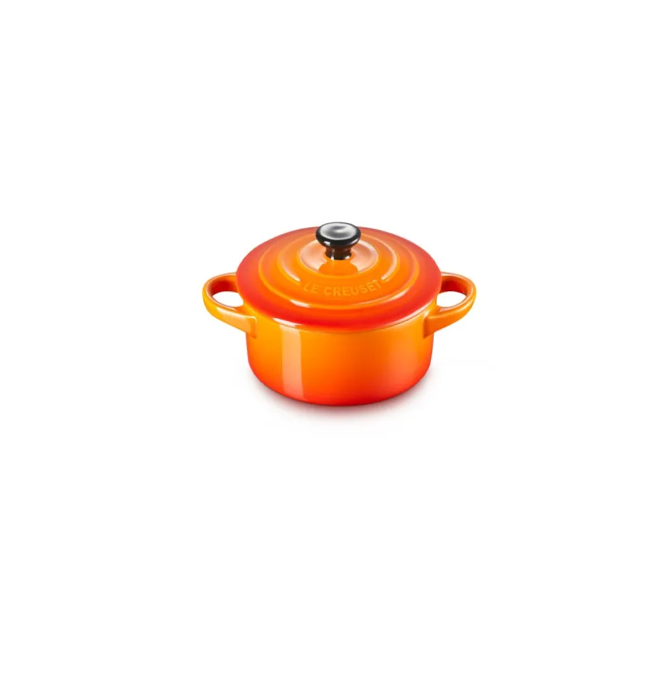 Mini cocotte de cerámica gres esmaltada, color volcánico, 10 cm - Le Creuset