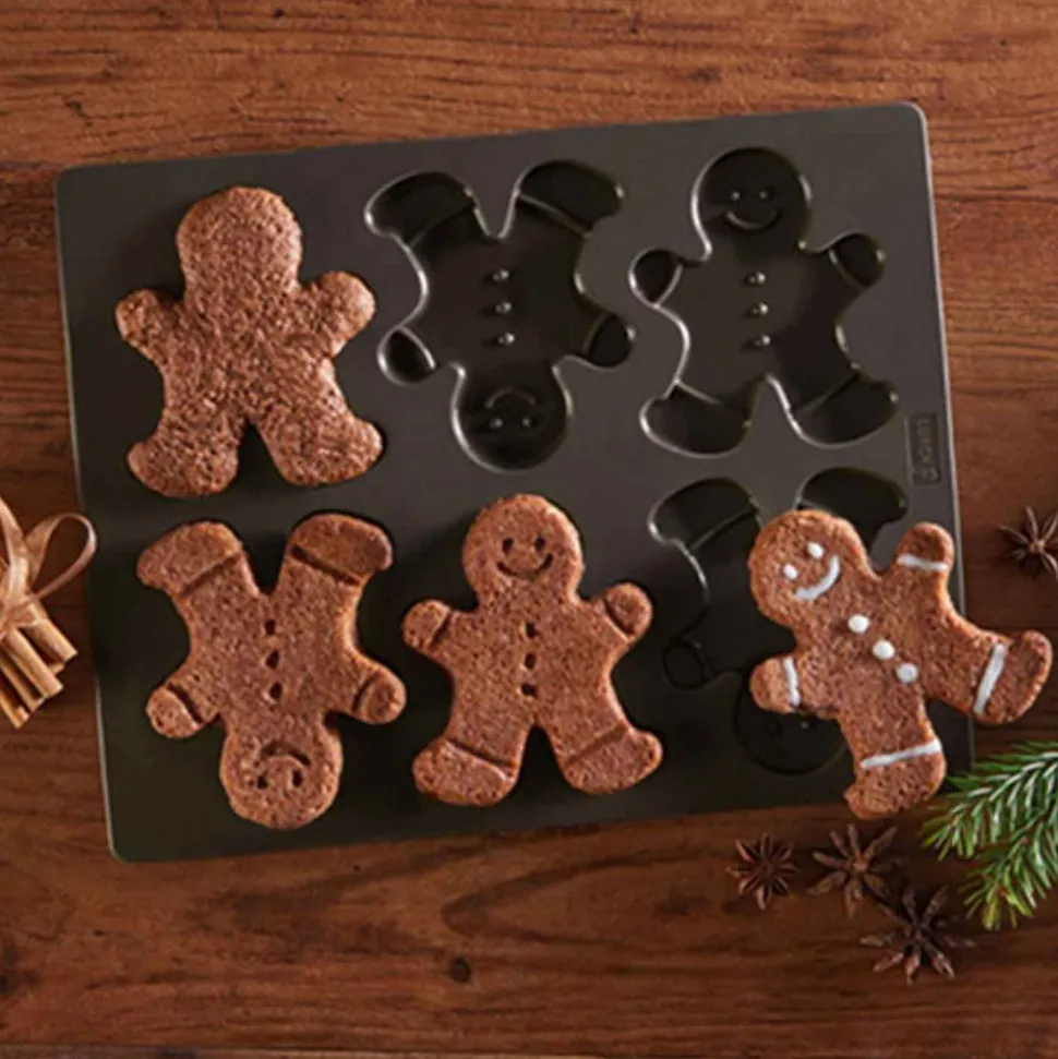 Molde galletas de jengibre, de silicona platino - Lurch