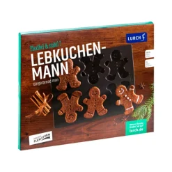 Molde galletas de jengibre, de silicona platino - Lurch
