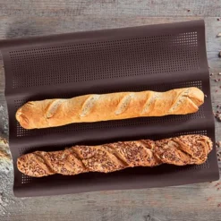 Molde para baguettes de silicona platino - Lurch