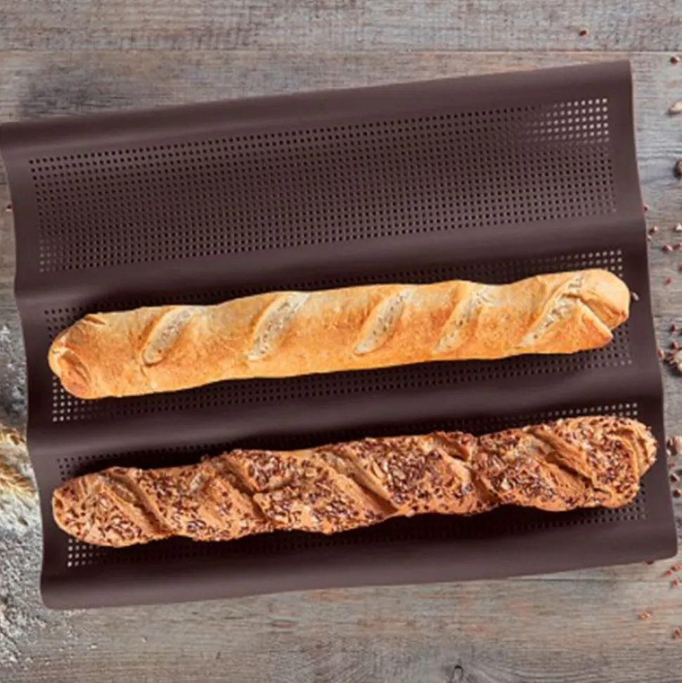 Molde para baguettes de silicona platino - Lurch