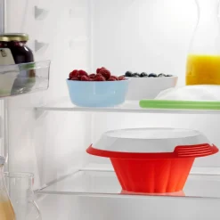 Molde para flan de silicona platino con plato de cerámica - Lekue